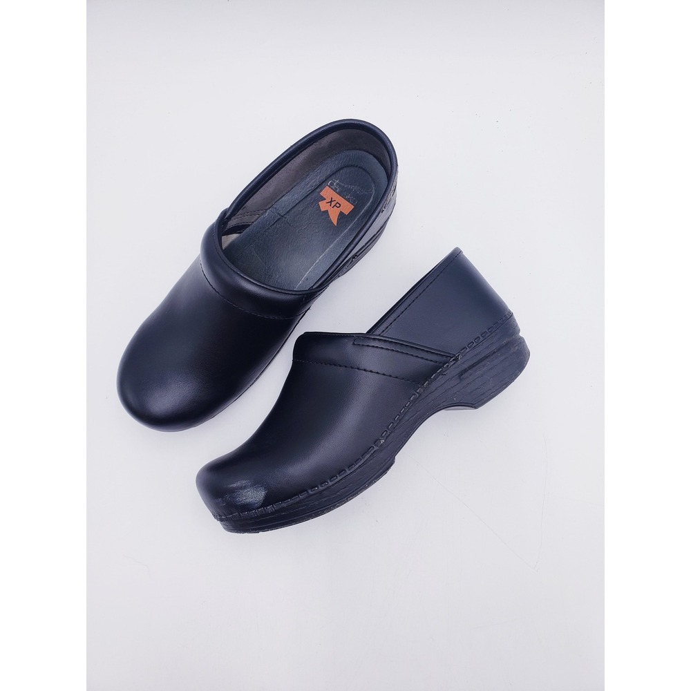 Dansko Professional XP Clogs Black Leather Slip Resistant Comfort Shoes 38